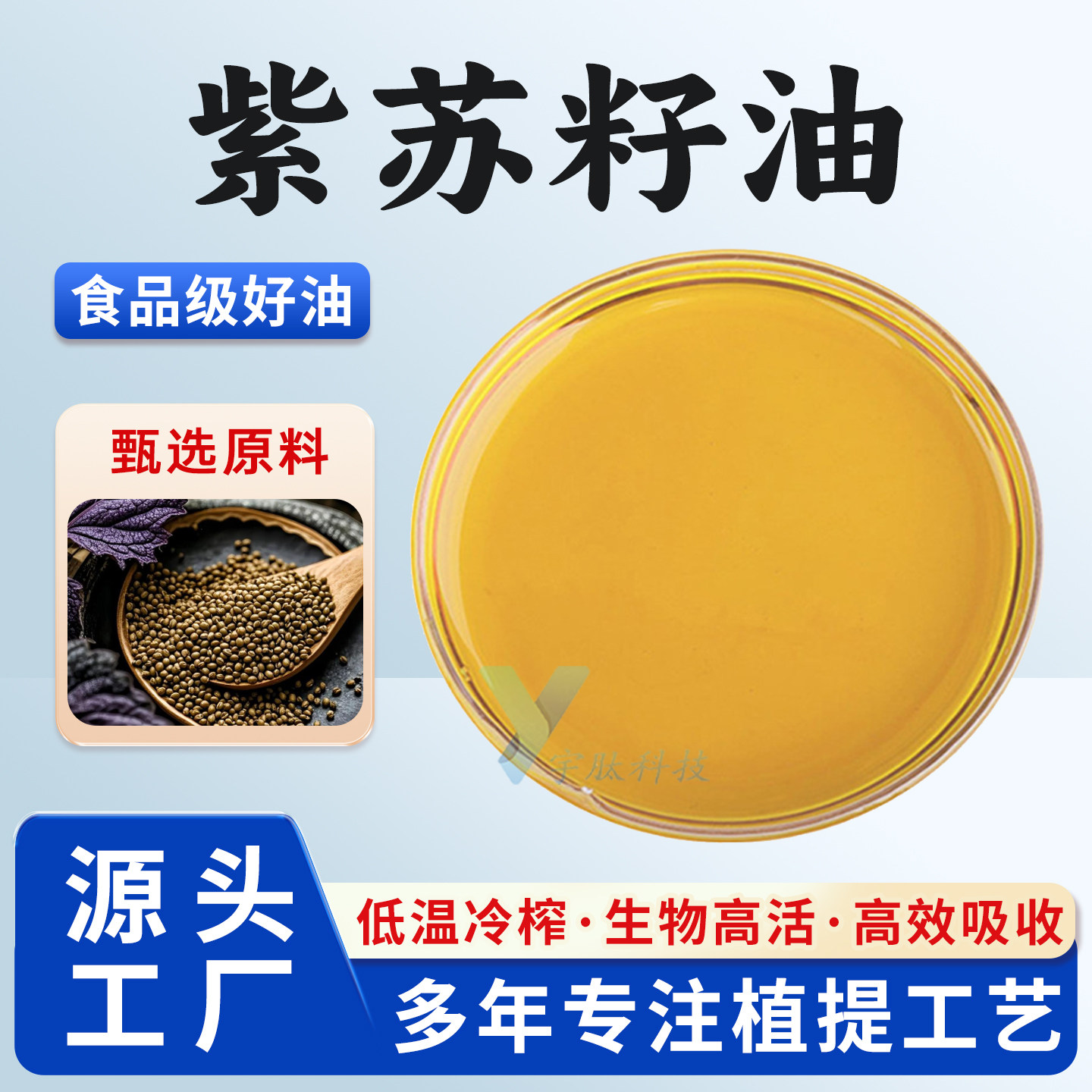 紫苏籽油 α-亚麻酸 紫苏籽提取 紫苏油 冷压初榨食品级 厂家包邮