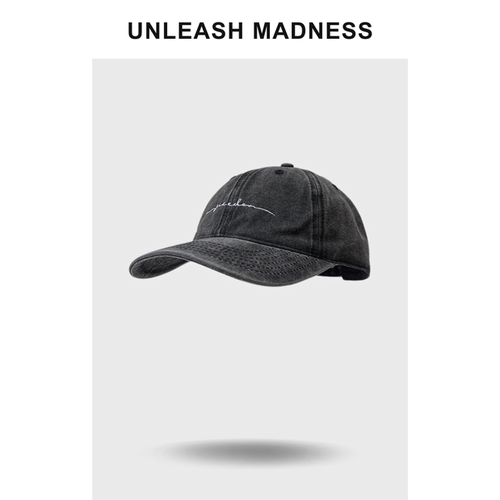 Unleash Madness chic字母棒球帽软顶遮阳帽韩国ins同款鸭舌帽