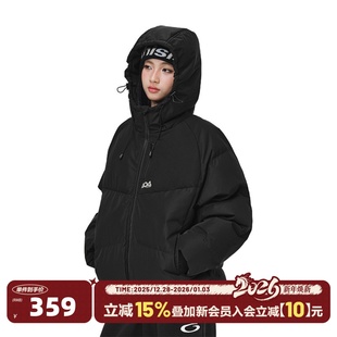 404MOB撞色防泼水绗线连帽保暖棉服棉衣外套男女款 户外面包服 冬季