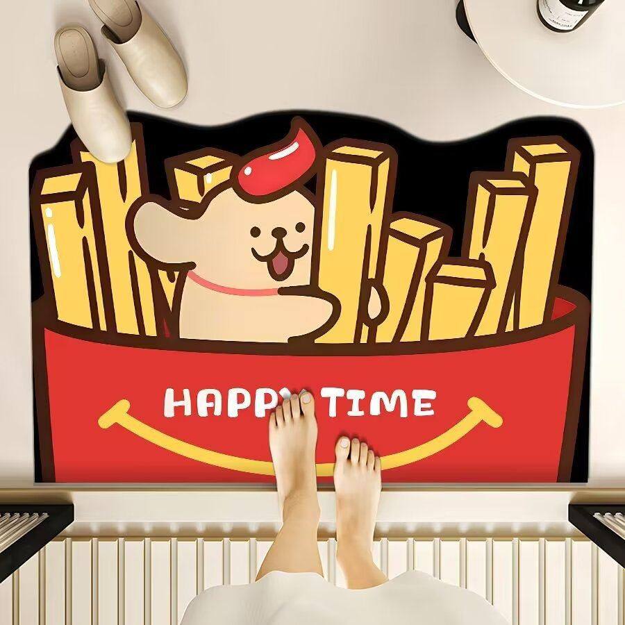 萌宠快餐硅藻泥地垫家用玄关入户门垫浴室地垫卫生间吸水脚垫,居家布艺,家用脚垫,淘宝优惠券,粉丝福利购,淘宝优惠卷