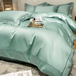 床单被套床上用品 高级感长绒棉四件套轻奢纯棉100C全棉床笠款