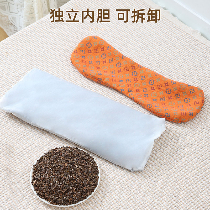荞麦枕头全棉双层纱枕芯骨头睡眠枕成人牵引家用圆柱枕硬护颈椎,床上用品,功能枕/保健枕/养生枕,淘宝优惠券,粉丝福利购,淘宝优惠卷