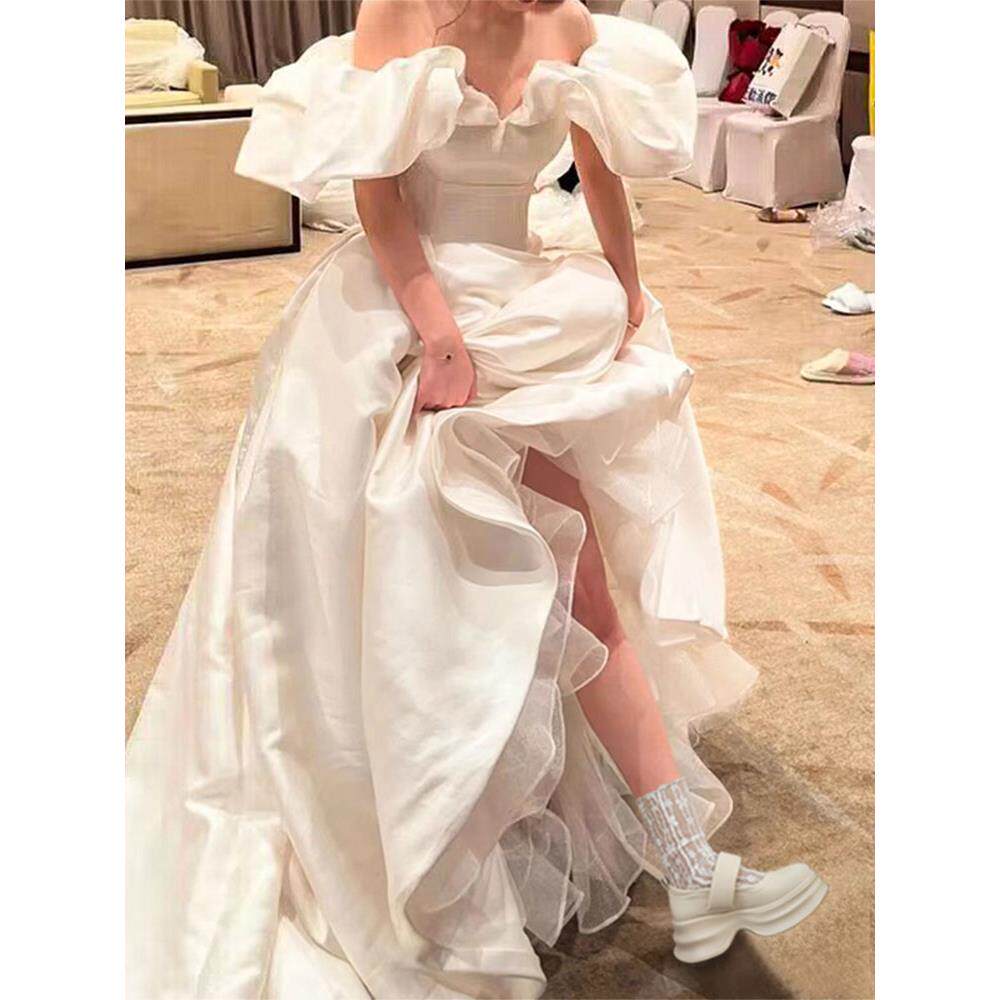 婚鞋女孕妇主婚纱神器新娘鞋婚礼伴娘鞋玛丽珍鞋松糕鞋厚底鞋
