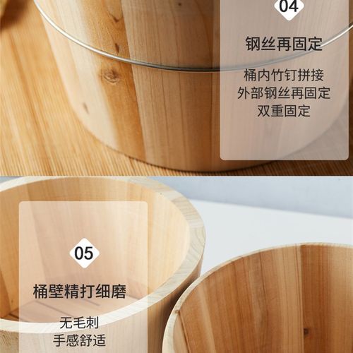 蒸饭木桶家用木桶饭餐厅米饭桶寿司大小甑子杉木手工商用竹制蒸笼