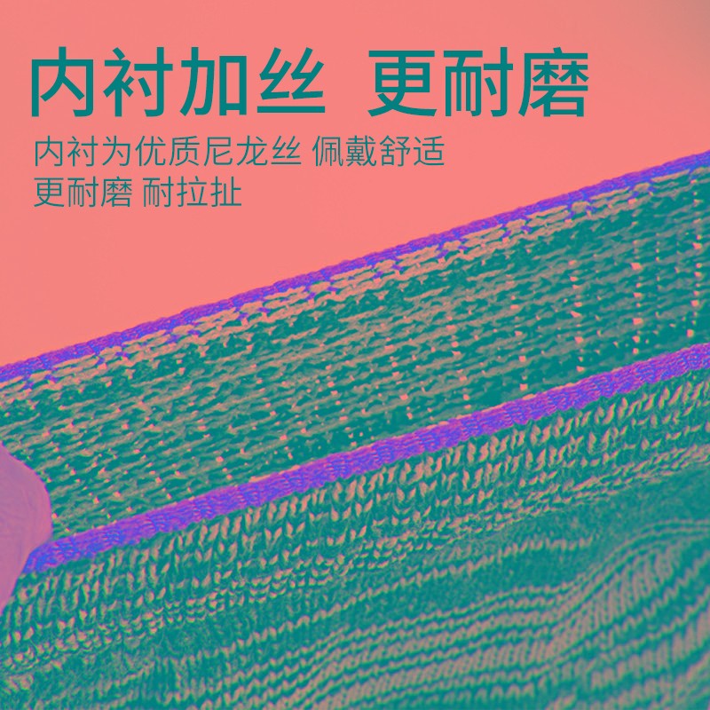 耐脏手套男工地干活纯棉线纱加厚防滑劳动人搬砖手套劳保耐磨工作