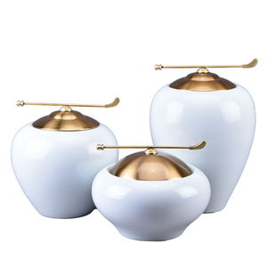 新中式陶瓷罐摆件样板房客厅玄关电视柜办公室书桌艺术品软装饰品