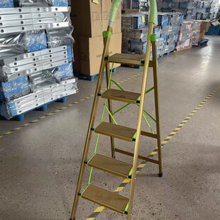 拓宇D型人字梯加厚铝合金梯子家用折叠梯 三步四步五步六步双面梯