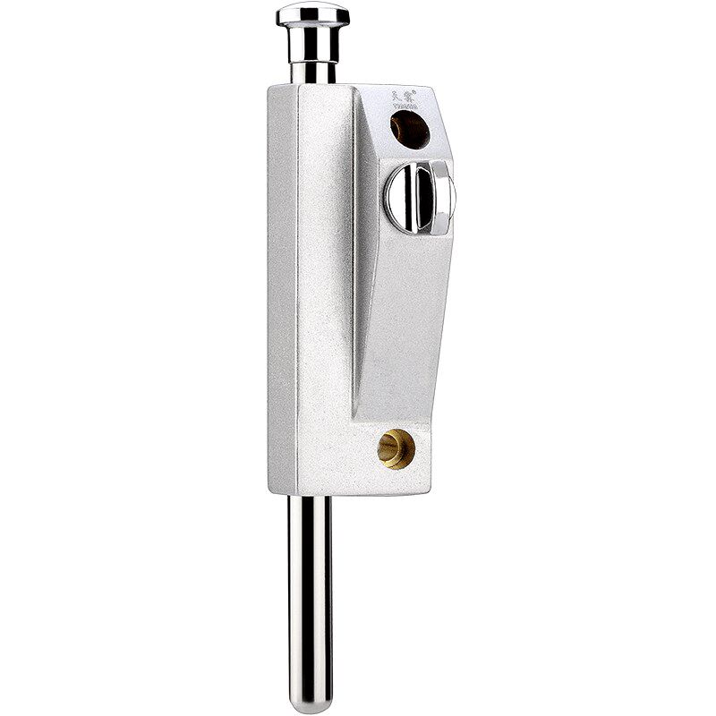 地锁 玻璃移门锁有框门锁天地上下锁铝合金旋转木门锁明装插销锁