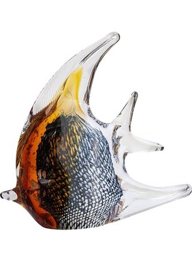 邸高家居 公寓样板间客厅桌面琉璃龟富贵鱼摆件 海洋主题装饰搭配