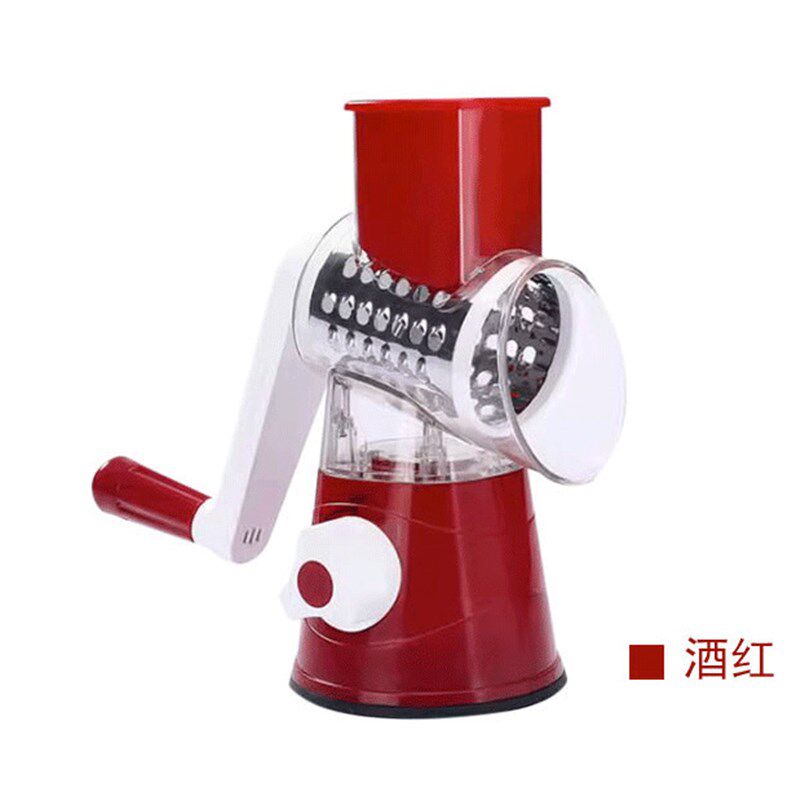 家用厨房切丝器刨丝器切菜机器手摇切菜器多功能手摇滚筒式土豆机