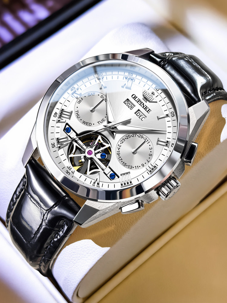New Swiss genuine wandering piano massage watches for men, genuine leather straps, mechanical watches, waterproof luminous ones, top ten men's watches
