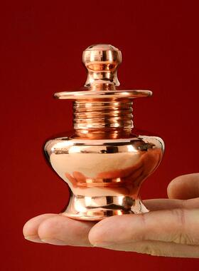 藏村红铜迷你宝瓶室内家用净水瓶颜料瓶墨水瓶舍利瓶桌面摆件