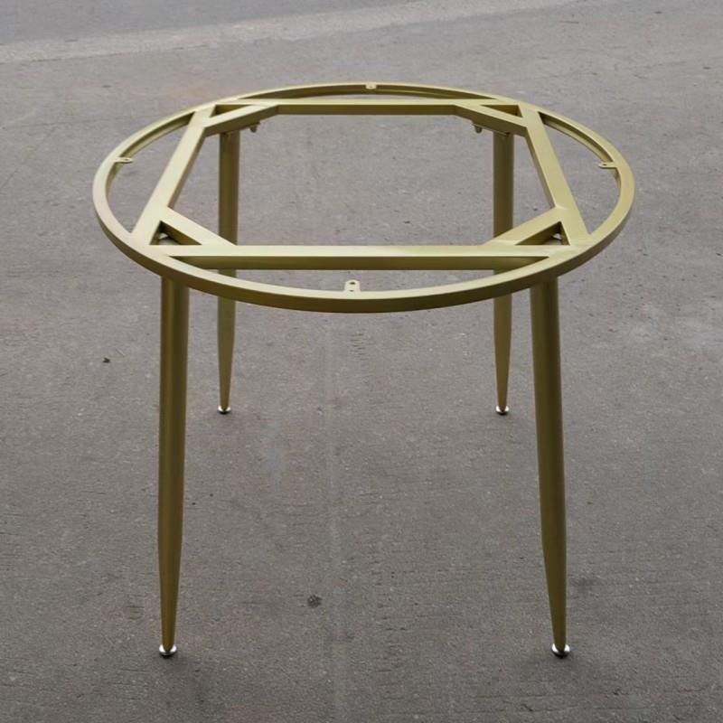 大理石圆桌腿支架岩板茶几会议圆形桌脚支撑架餐桌架火锅桌架底座