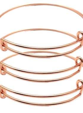 欧美外贸推拉手圈diy伸缩调节手环alex钢丝手镯配饰手饰