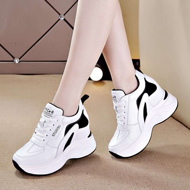 women shoes春秋冬新款韩版内增高女鞋透气运动休闲流行单鞋2024