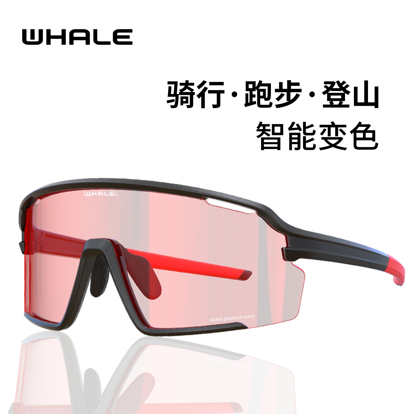 2025新款鲸鱼骑行眼镜日夜两用
