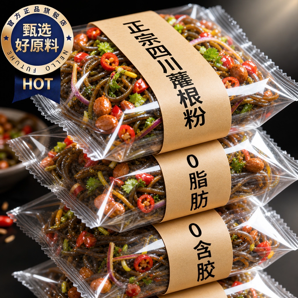 四川特产正宗蕨根粉凉拌官方旗舰店纯蕨根粉0脂纯干货代餐酸辣粉