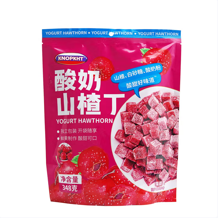 KNOPKHT熊三岁酸奶山楂丁独立包装儿童零食酸甜开胃营养山楂干卷