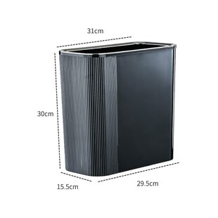 垃圾桶家用客厅轻奢厕所卫生间卧室D宿舍网红透明高颜值夹缝垃圾