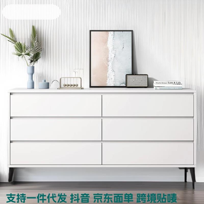斗柜室家用靠墙落地五客斗卧柜意式轻奢高级感厅柜924五斗橱抽边