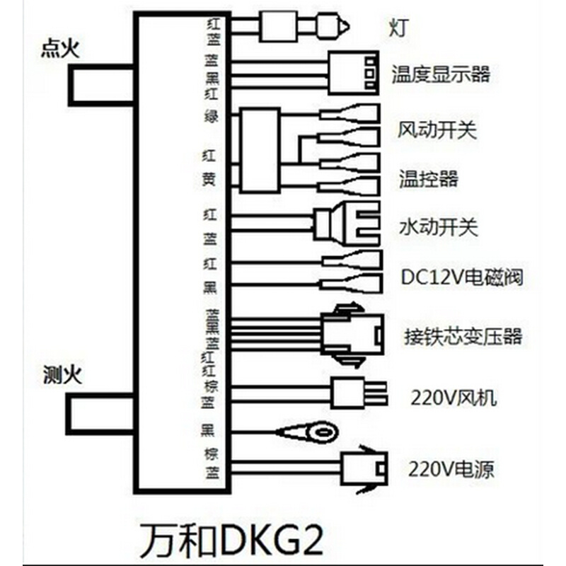 。适用于万和强排脉冲燃气热水器点火器控制器万和DKG2DGK3DKG5通