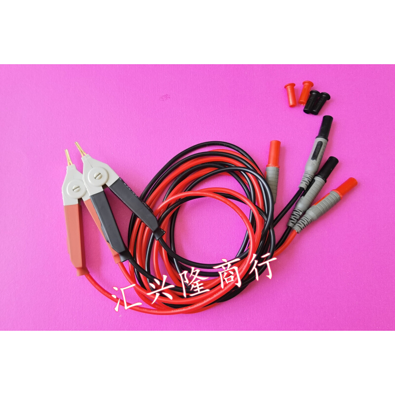 。测试线通用蕉插头LCR电桥测试夹低电阻测试线GTL-108ATH2605