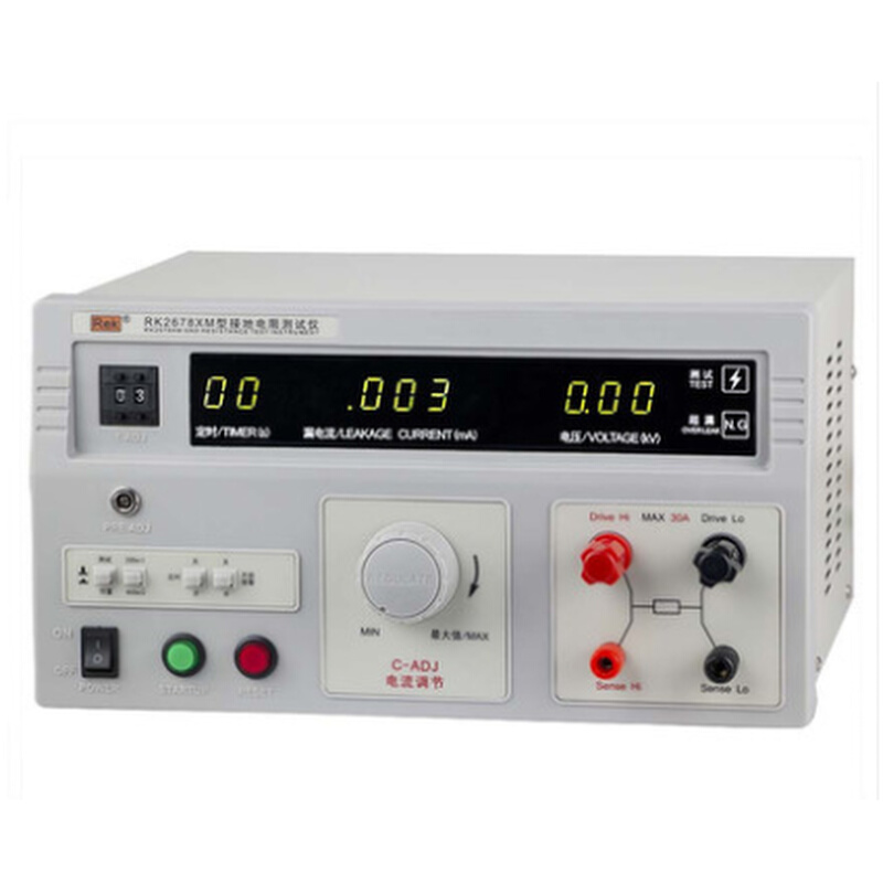 。接地电阻测试仪RK2678XM 美瑞克 0-200/600mΩ/5-30A/5-70