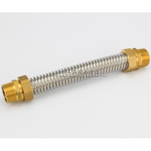 不锈钢空调波纹管 风机盘管 中央金属软管铜接头DN20 25 32 40 50