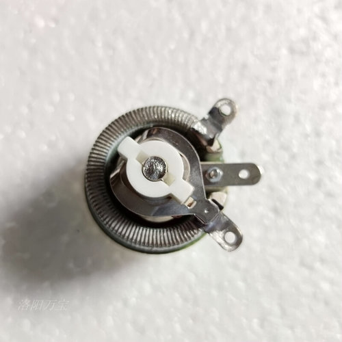 。BC1大功率瓷盘圆盘可调线绕电阻滑动变阻器25W16&Omega;/16RJ欧