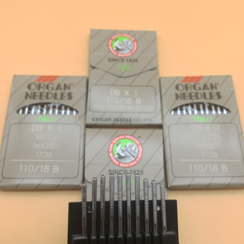 。正品风琴机针DB×1工业缝纫衣车针 进口平车针电脑平车机