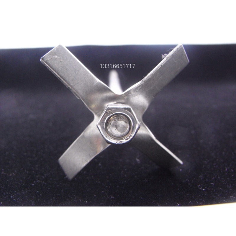 。24cm 四叶片 十字形不锈钢搅拌杆 搅拌棒 搅拌桨 搅拌叶片