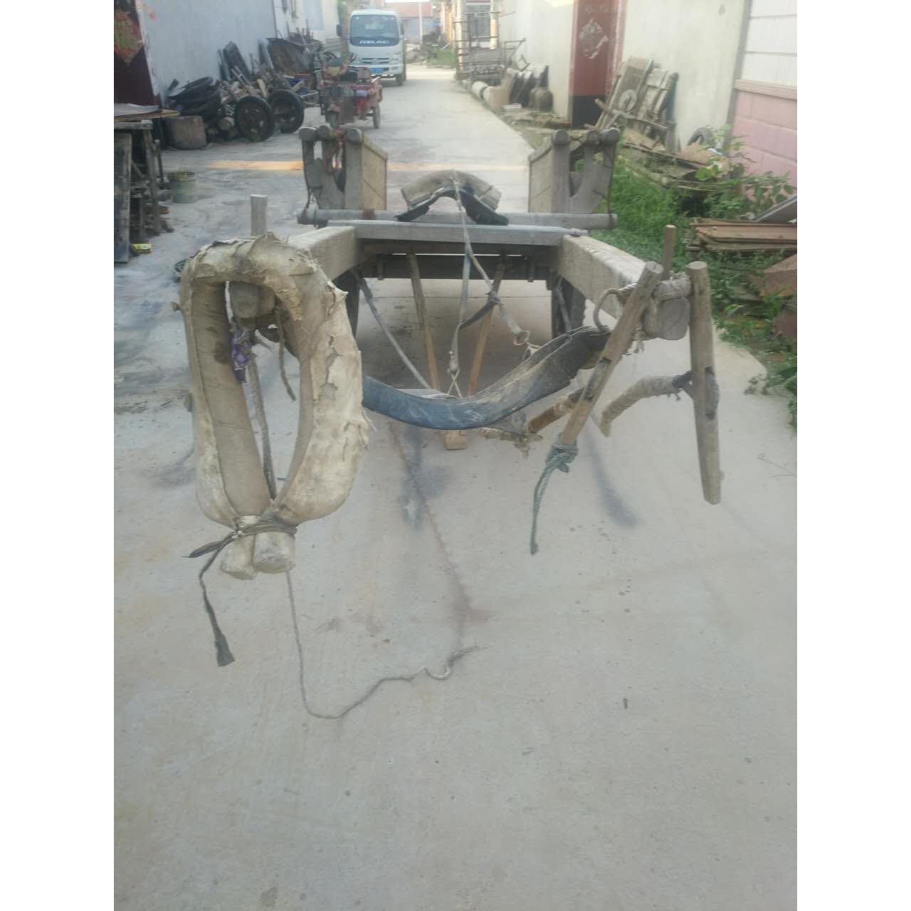 民俗怀旧老马车 成套马车影视道具农家院摆件复古怀旧收藏