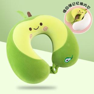 中性露营飞机枕u型枕记忆棉可拆洗枕套 成人颈枕头枕单人U形枕四季