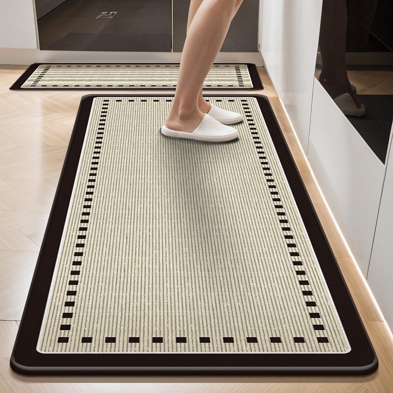 厨房地垫防滑防油可擦免洗地毯防水专用2025新款吸水耐脏脚垫子