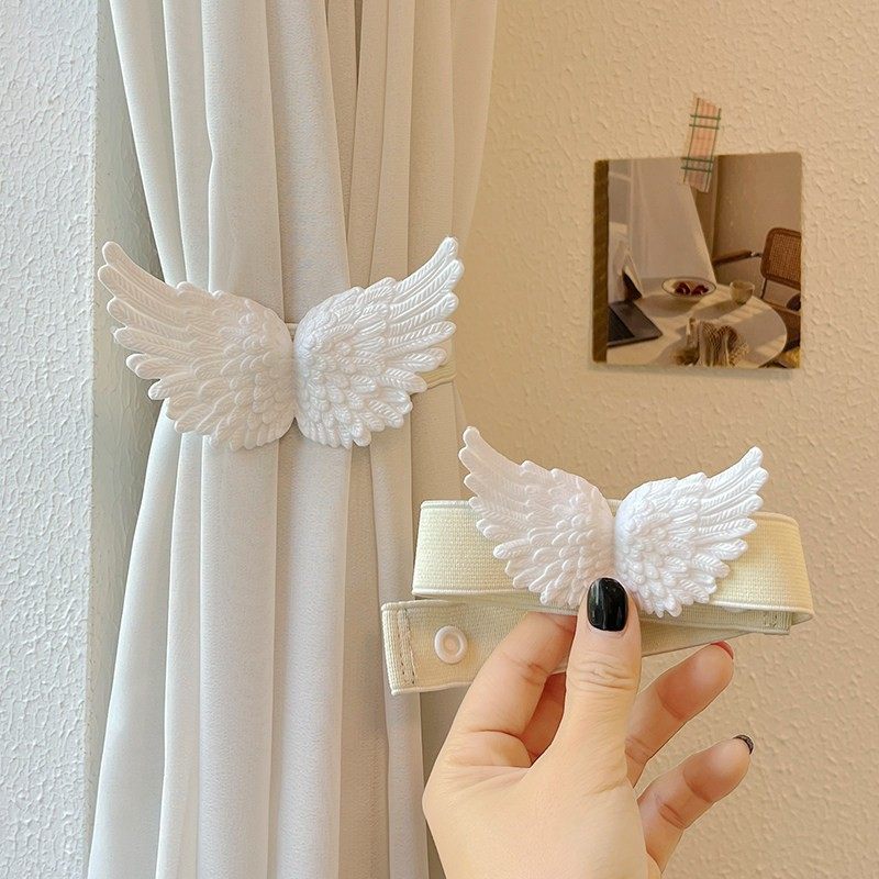 天使翅膀窗帘捆绑带固定纱帘扎束带收纳收拢夹绳绿植装饰点缀扣环,居家布艺,窗帘绑带,淘宝优惠券,粉丝福利购,淘宝优惠卷