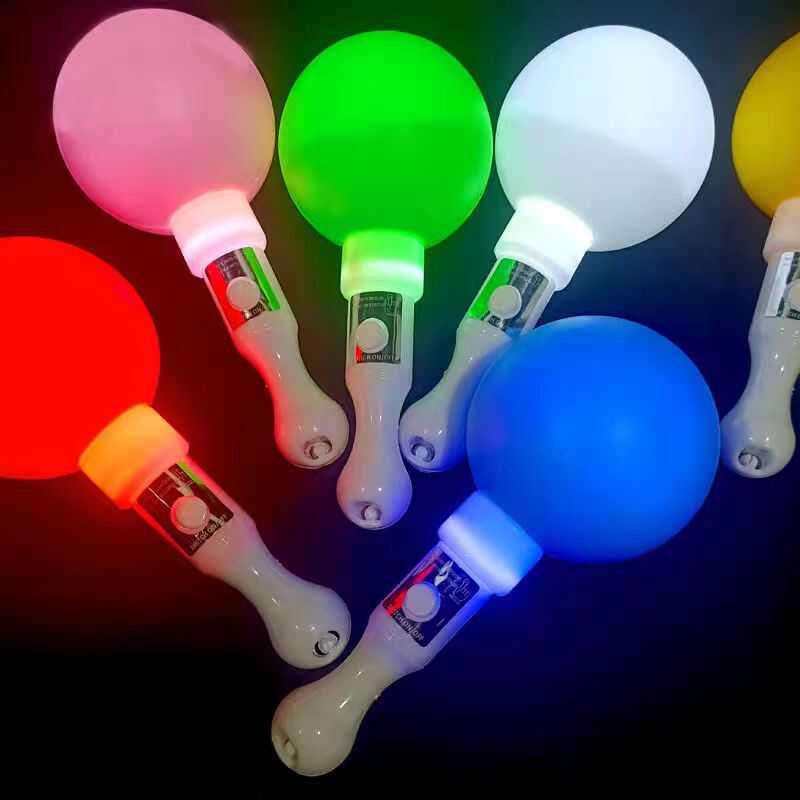 新款发光荧光棒沙锤演唱会年会道具酒吧音乐节闪光应援棒儿童玩具