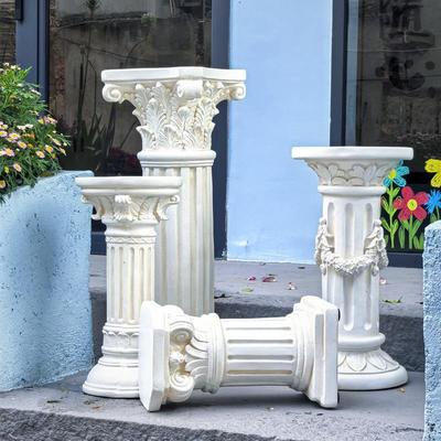 欧式罗马柱子摆件别墅花园庭院婚庆装饰阳台复古户外花盆花架底座