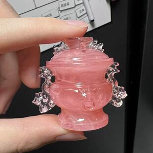 南博文创芙蓉螭耳小粉炉立体磁吸冰箱贴旅行纪念品家居摆件送礼