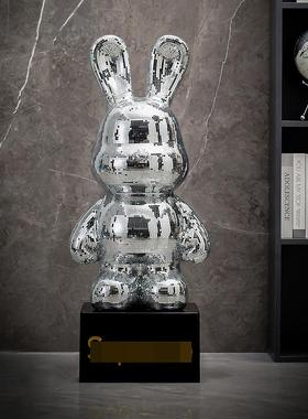 网红卡通兔子存钱罐高端客厅落地大型摆件创意送礼乔迁家居装饰品