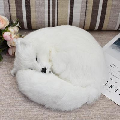 三色大号高彷真狐狸白狐狸睡狐狸治愈系萌物送女生送闺蜜创意礼物