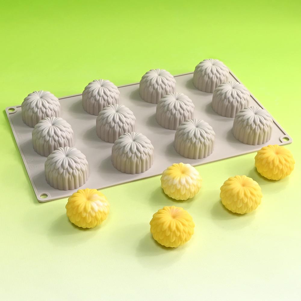 12连立体菊花模具小雏菊花朵慕斯蛋糕中式模椰汁糕钵仔糕布丁模具