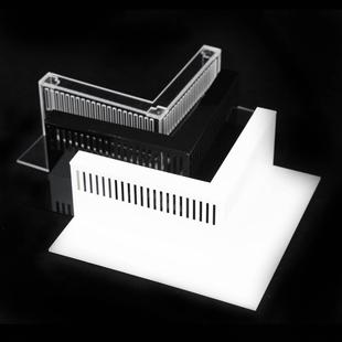 亚克力直角挡沙板鱼缸溢流区溢流板鱼梳改防沙挡板挡泥挡石