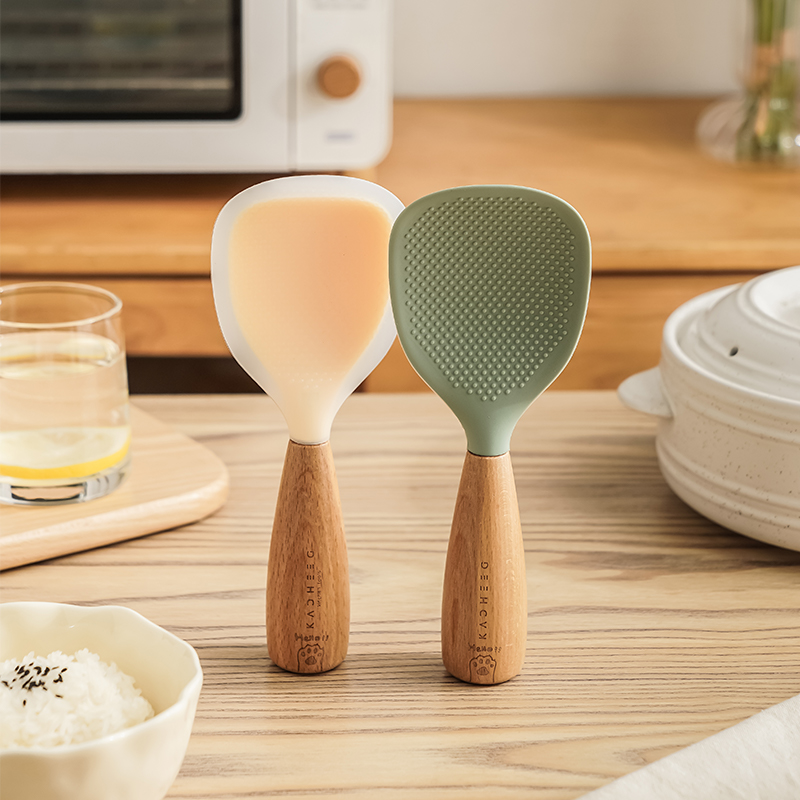 硅胶站立式饭勺家用不占米饭勺