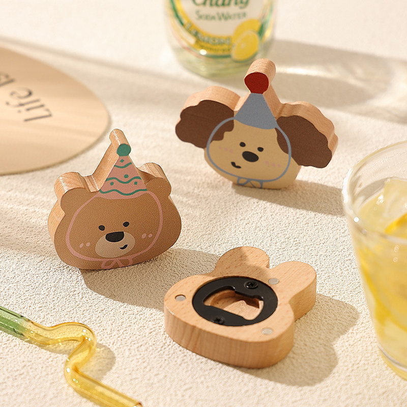 新款啤酒开瓶器家用可爱冰箱贴