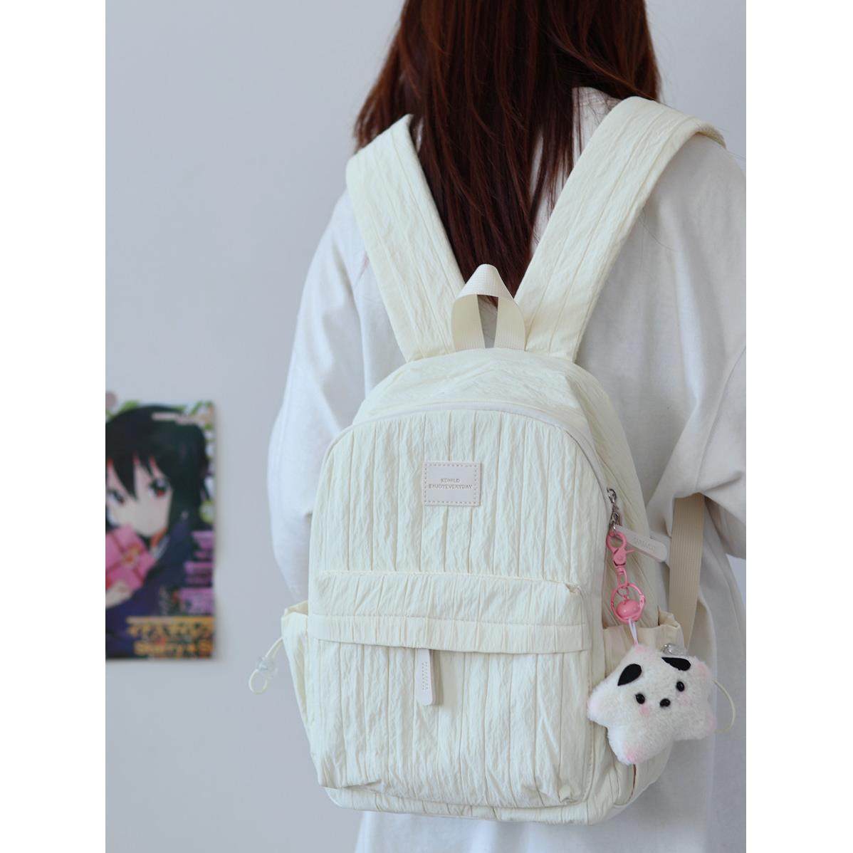 2024夏季少女可爱小书包日系大学生旅游轻便小背包迷你双肩包小型,箱包皮具/热销女包/男包,双肩背包,淘宝优惠券,粉丝福利购,淘宝优惠卷