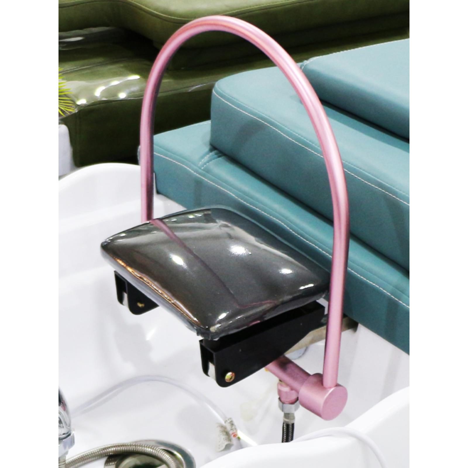 洗头床配件枕头发廊冲水床头枕泰式床带孔枕套头疗枕垫通用橡胶