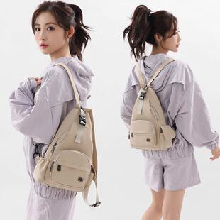 中点多用包包女多功能迷你双肩包轻便出行简约多隔层单肩斜挎胸包