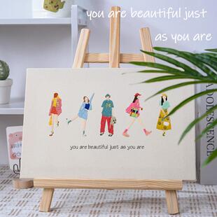 多巴胺少女穿搭DIY刺绣材料包送闺蜜生日礼物装饰画八点自修室