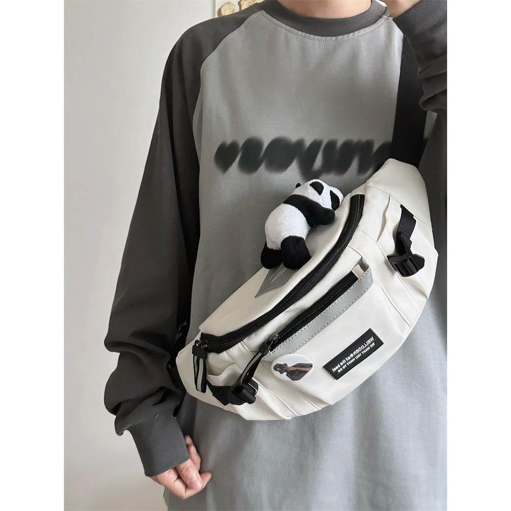 斜挎包男日系原宿工装风新款胸包运动韩国百搭学生骑行单肩腰包潮,箱包皮具/热销女包/男包,胸包,淘宝优惠券,粉丝福利购,淘宝优惠卷