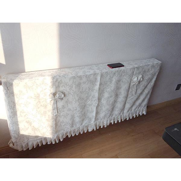 暖气片暖气罩盖布暖气片防尘罩防熏黑墙罩防尘套【素色花全包款】